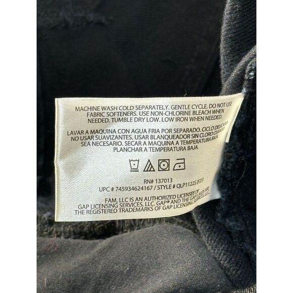 Gap Skinny Pants‎ 14 Back Pockets Black Cotton Stretch New - Picture 12 of 12